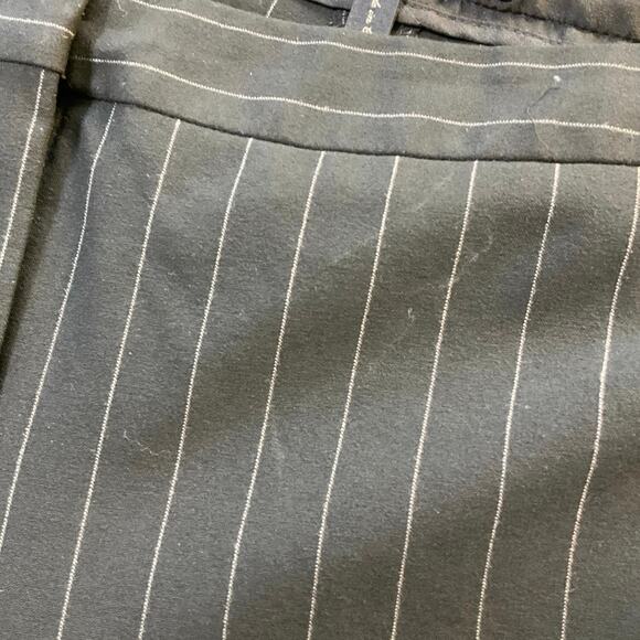 BCBG MaxAzria Black Pinstripe Wide Leg Pants Size L - Picture 12 of 12